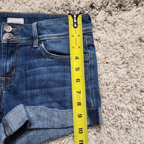 Hudson Croxley Mid Thigh Cuffed Shorts Women Size 25 - Picture 8 of 10